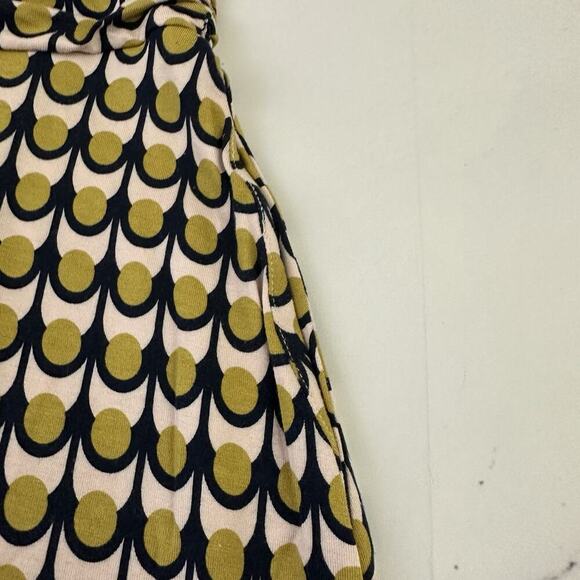 Boden Lily Jersey Knit Maxi Dress Size 4 Petite Yellow Blue Geometric Pockets - Picture 5 of 11